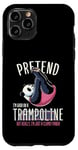 Coque pour iPhone 11 Pro Trampoline Gymnastique Panda Trampolining Gymnaste