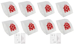 FIND A SPARE 8 x Vacuum Bags For Miele HyClean FJM Compact C2 C1 9917710 S700 S4000 and S6000 Series Vacuum Cleaner Pack of 8 Bags 2 x Air Clean Filter 2 x Motor filters
