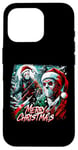 iPhone 16 Pro Merry Christmas Festive Slasher Candy Cane Menace Case