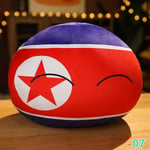 10 cm Country Ball Plyschleksak Polandball hänge Countryball stoppad Kid Doll DB North Korea