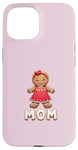 Coque pour iPhone 15 Maman Drôle En Pain D'épice Pour Noël Amusant Pour Les Fêtes