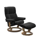 Stressless Mayfair M Classic fåtölj med pall läder Paloma