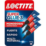 Colle - LOCTITE - Super Glue-3 Original Mini Trio - Transparente - Multi-matériaux - Anti-colmatage