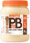 PBfit Pure Peanut Powder - No Sugar, 9g Plant Based Protein, 82% Less Fat, 680g