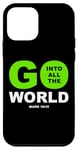 Coque pour iPhone 12 mini Go Into All The World – Faith Gospel Mark 16:15 Jesus Quote