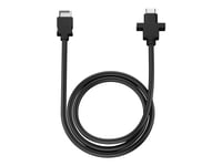 Fractal Design Model D - Usb-Kabel - Usb-C Header (Hann) Til 24 Pin Usb-C (Hunn) Panelmonterbar - 67 Cm - Svart - For Fractal Design Focus 2  Pop Air, Mini Air Rgb, Mini Silent, Silent, Xl Air Rgb, Xl Silent