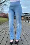 Freequent Shantal Bootcut Längd 32 Denim Dam Light Blue Denim