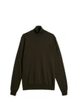 Lyd Merino Turtleneck Sweater Designers Knitwear Turtlenecks Khaki Green J. Lindeberg