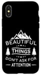 iPhone X/XS Beautiful Things Don't Ask Camping Nature Outdoor Bushcraft Case