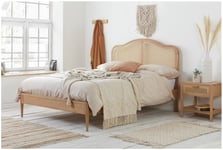 Birlea Leonie Superking Rattan Bed Frame - Oak