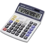 Sharp EL-2125 C Calculatrice de bureau gris Ecran: 12 solaire, à pile(s) (l x H x P) 140 x 22.5 x 195 mm