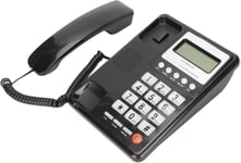 Telephone Filaire Fixe De Bureau,Fonction De Recomposition Fsk Dtmf,Telephone Filaire Avec Identification De L'Appelant,Telephone Fixe Pour Personnes Agees Agees(Noir)