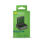 GP Batteries ReCyko Speed Charger Dock D451 + Speed Charger M451, med 4 x AA 2600mAh-batterier