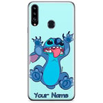 ERT GROUP Coque de téléphone Portable pour Samsung A20S Original et sous Licence Officielle Disney Motif Stitch 020 Parfaitement adapté à la Forme du téléphone Portable, Coque en TPU