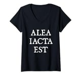 Womens Alea Iacta Est - the Die Is Cast V-Neck T-Shirt