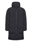 Long Puffer Coat - Grs/Vegan Black Knowledge Cotton Apparel