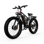 Vélo électrique DUOTTS S26 26'', moteur 750W*2, vitesse maximale 50km/h, batterie Samsung 48V 20Ah - Neuf