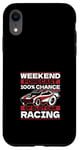 Coque pour iPhone XR 100 % de chances de participer à une course de voitures à sous, voiture télécommandée, mini-voiture