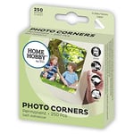 HomeHobby by 3L, Photo Corners, Clear 10mm/0,39' (250 Pcs),One Size