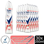 Sure Women Antiperspirant Deodorant Uplifting & Fresh 72H Protection 250ml, 30Pk