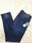 NEW TRUE RELIGION MEN'S STRETCH JEANS GENO NO FLAP RELAXED SLIM W36XL32 RRP £169