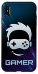 Coque pour iPhone XS Max Manette de jeu vidéo Gamer Face Player