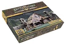 Battle Systems – Modular Fantasy Scenery – Perfect for Roleplaying and Wargames - Multi Level Tabletop Terrain for 28mm Miniatures – Colour Printed Model Diorama – DnD Warhammer (Mead Hall) BSTFWE018