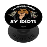 PopSockets Disney The Lion King Scar I'm Surrounded By Idiots PopSockets PopGrip - Support et Grip pour Smartphone/Tablette avec un Top Interchangeable