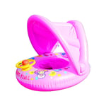 Flotteur de natation pour bébé, siège gonflable avec anneau de natation pour bébé avec auvent, flotteur d'aide à la natation pour enfant nouveau-né