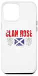 Coque pour iPhone 12 Pro Max Clan Rose Tartan Nom de famille écossais Scotland Pride