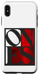 Coque pour iPhone XS Max Rouge One Of Them Ones Couleur rouge Graphique blanc