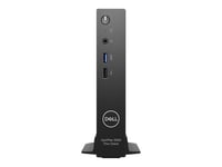 Dell OptiPlex 3000 Thin Client - Client léger - MBF 1 x Celeron N5105 / jusqu'à 2.9 GHz - RAM 8 Go - flash - eMMC 64 Go - UHD Graphics - Gigabit Ethernet - Dell ThinOS - moniteur : aucun - noir - BTS - avec 3 ans de ProSupport Service sur site le jour o