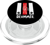 Drummers Classic Tees Drummer Rock Bands Graphic PopSockets PopGrip for MagSafe