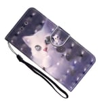 Flip Case for Huawei P30 Pro, Wallet Case with Card Slots, Business Cover with Magnetic Seal, Book Style Phone Case, Shockproof Protection Cover for Huawei P30 Pro (Adorable Cat)