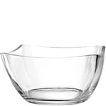 LEONARDO HOME Piazza 024409 Bol de service, en verre, passe au lave-vaisselle, saladier moderne, bol fonctionnel, hauteur 12 cm, transparent