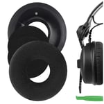 Geekria Velour Replacement Ear Pads for Sennheiser HD25-1 Headphones (Black)