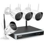 Système de caméras de sécurité sans-Fil Super hd 5MP, Vision Nocturne exir 3.0 de 30m, antennes 2T2R mimo, Enregistrement Audio pour la Surveillance