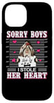 Coque pour iPhone 14 Shih Tzu Dog Valentines Day I Stole Her Heart Valentine