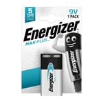 Energizer Max Plus 9V Alkaline Battery (E301323303)