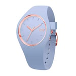 ICE-WATCH - Ice Glam Colour Sky - Montre Bleue pour Femme avec Bracelet en Silicone - 015333 (Medium)