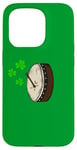 Coque pour iPhone 15 Pro Bodhran St Patrick's Day Batteur Musicien irlandais