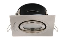 Spa SPA-35726 Cali Tilt Downlight, IP65, satin nickel, square