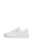 Tommy Hilfiger Women’s Essential Basket Low Top Runner Trainers, White (White), 7