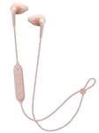 JVC, Écouteurs de Sport sans Fil avec Oreillettes Douces et Confortables, HA-EN15W-P-U (Rose)