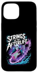 iPhone 15 Strings Of The Afterlife Skeleton Rocker Rock Music Case