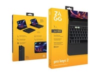 ZAGG Pro Keys 2 - Clavier et étui (housse folio intelligente) - rétro-éclairé - sans fil - Bluetooth - QWERTY - Anglais - boîte de suspension - pour Apple 11-inch iPad Pro Wi-Fi, Wi-Fi + Cellular