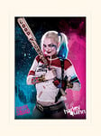 Pyramid International Suicide Squad (Harley Quinn) -Mounted Print Memorabilia 30 x 40cm, Paper, Multi-Colour, 30 x 40 x 1.3 cm