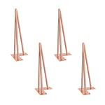 Pied Meuble Scandinave 4pcs Pieds Epingle DIY Pieds pour Table Pied de Chaise avec 20 Vis + 4 Protège Pieds