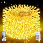 Auriostar Guirlande Lumineuse Exterieure 30m 300LEDs, étanche IP44 Guirlande Lumineuse Sapin de Noel, 8 Modes Guirlande Lumineuse Intérieur Extérieur avec Télécommande pour Chambre, Terrasse, Jardin