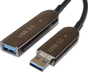 Premiumcord Premiumcord Usb-Kabel Usb3.0 + 2.0 Förlängning Optisk Aoc-Kabel A/Hane - A/Hona 10M